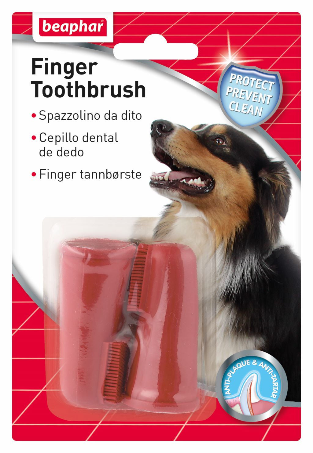 Beaphar – Escova de Dentes de Dedo para Cães e Gatos