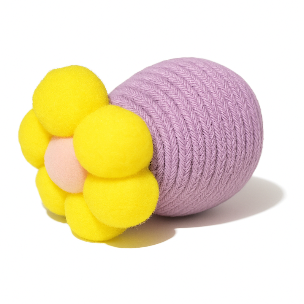 Brinquedo de Flor com Bola de Corda