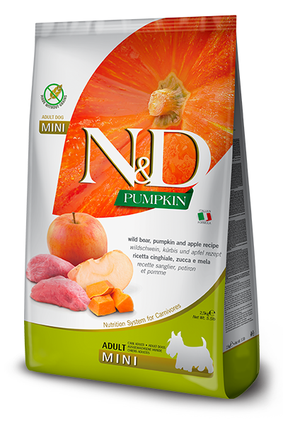Farmina N&D Pumpkin - Ração Cão Adulto Mini Javali, Abóbora e Maçã