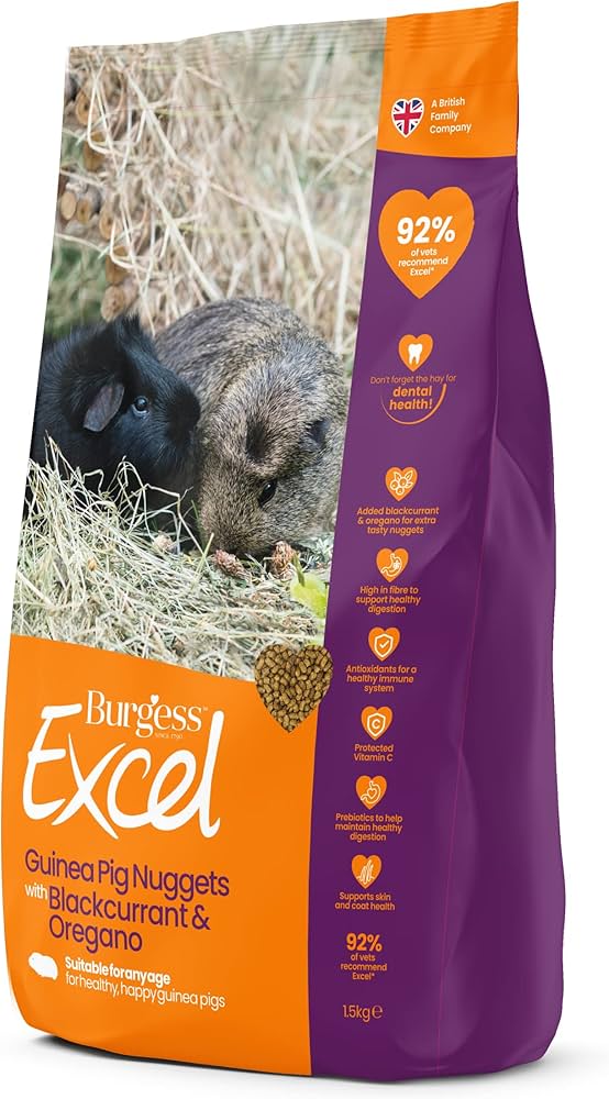 Burgess Excel – Porquinho-da-Índia com Groselha-Negra & Orégãos