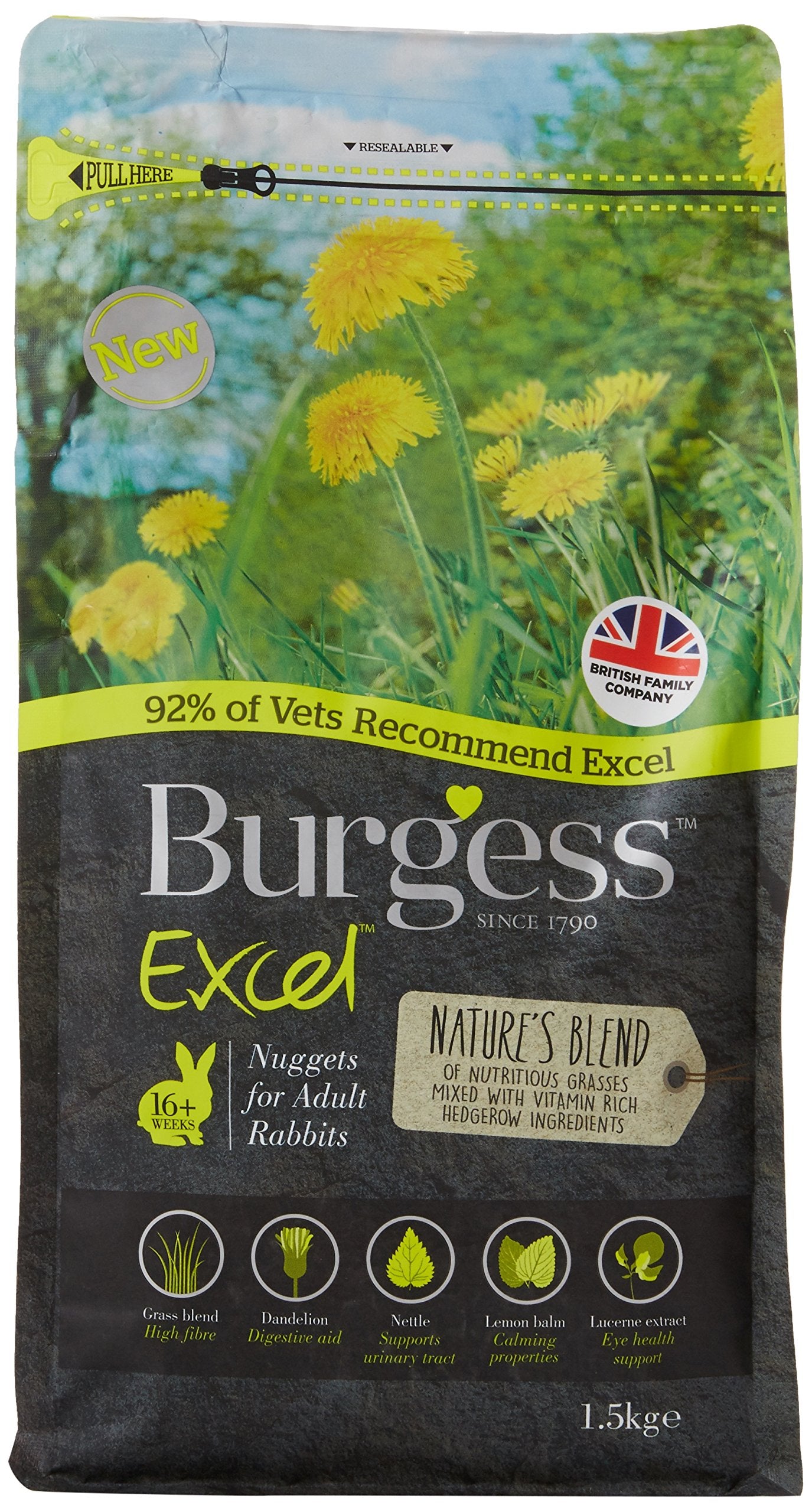 Burgess Excel – Nature’s Blend Coelho Adulto
