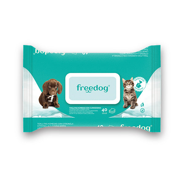 Freedog - Toalhitas com Clorexidina 40 Unidades