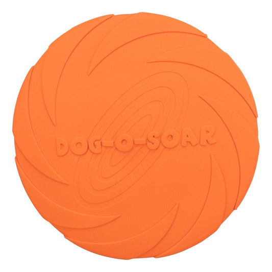 Disco Flutuante de Borracha Natural - Frisbee Seguro para Cães