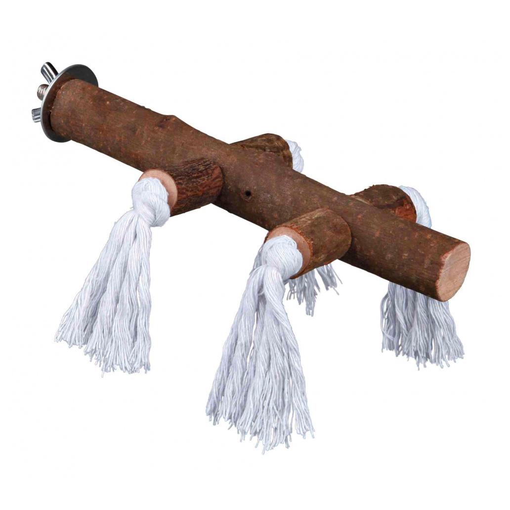 Trixie - Poleiro em Madeira Natural com Cordas