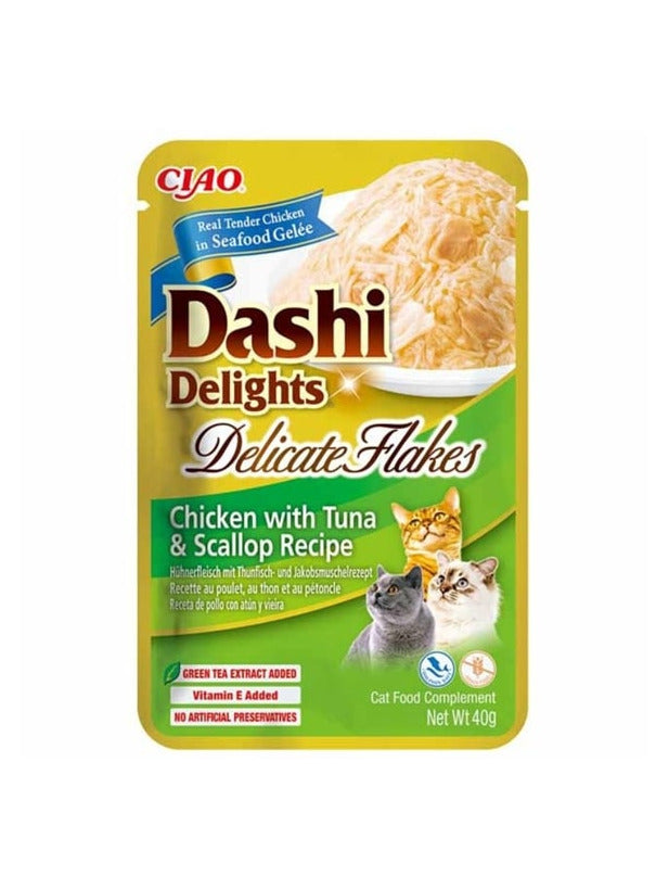 Churu - Cat Dashi Delights Delicate Flakes Frango, Atum e Vieira