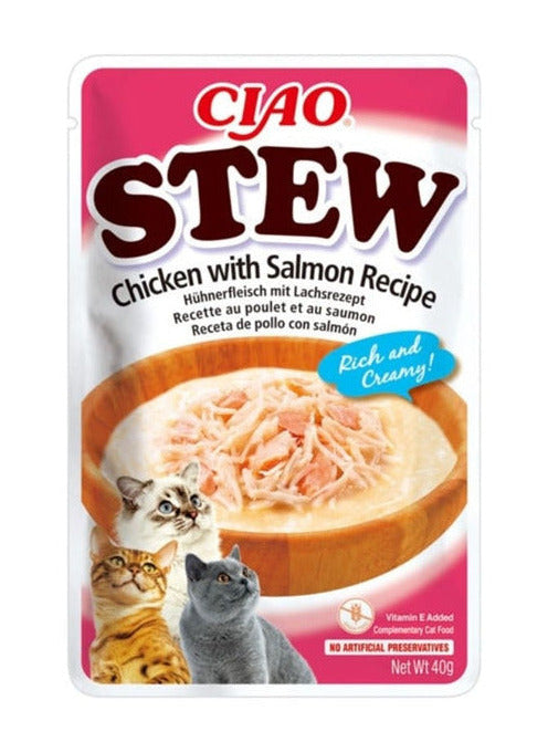 Churu - Cat Stew Frango e Salmão