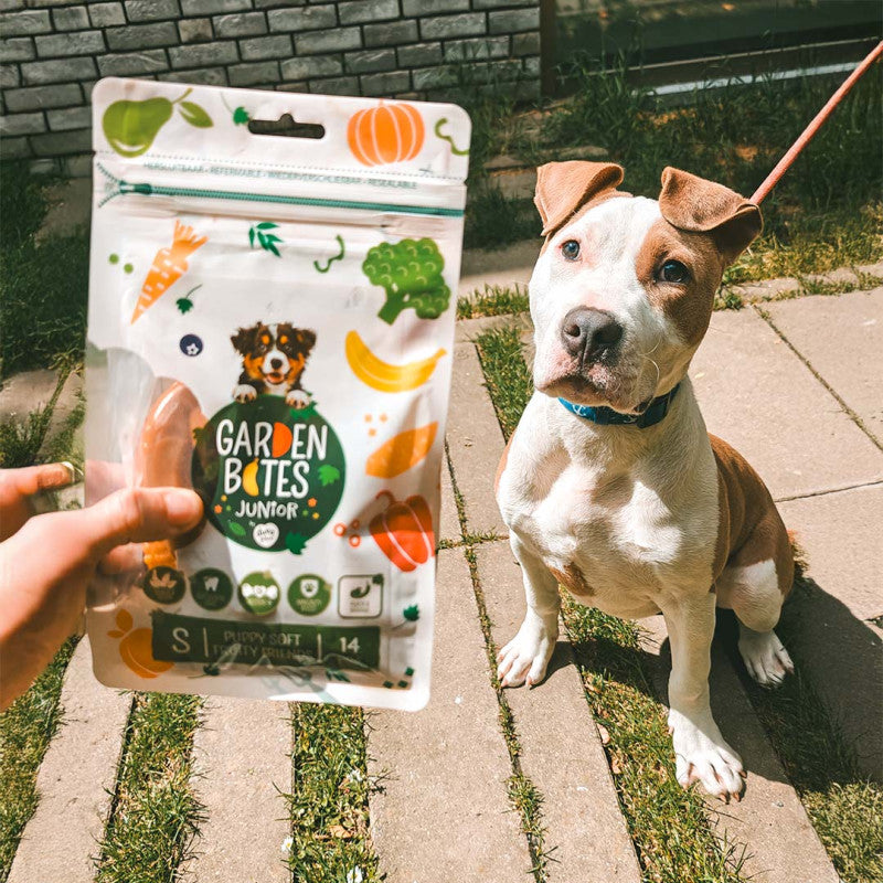 Garden Bites Fruity Friends - Snacks de Fruta para Cão Puppy