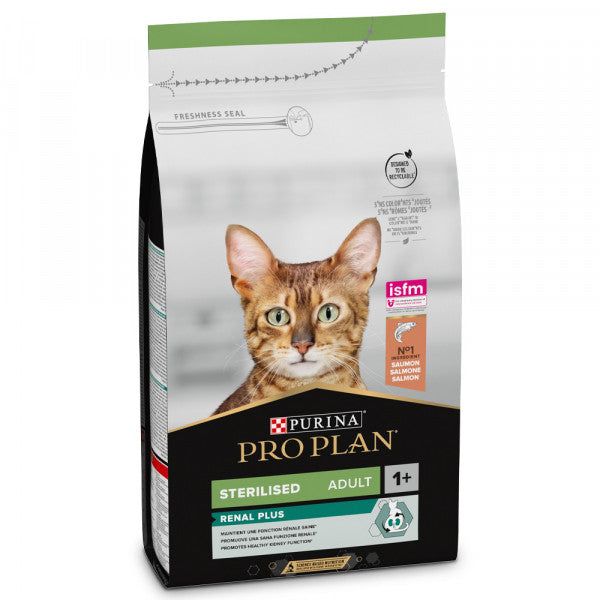 Pro Plan Sterilised Renal Plus - Ração de Salmão para Gato Adulto Esterilizado