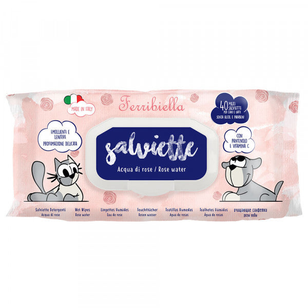 Toalhitas com Água de rosas