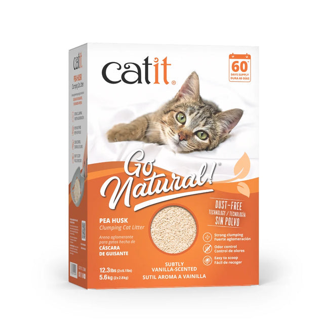 Catit Go Natural - Areia Aglomerante de Casca de Ervilha para Gatos