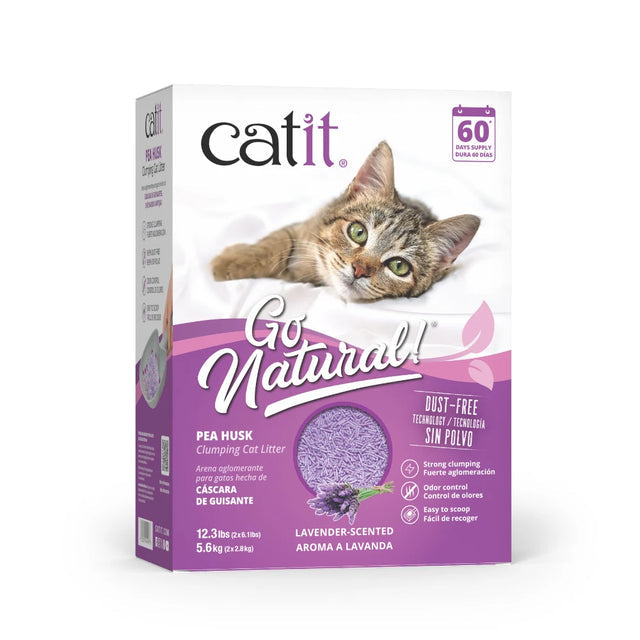 Catit Go Natural - Areia Aglomerante de Casca de Ervilha para Gatos