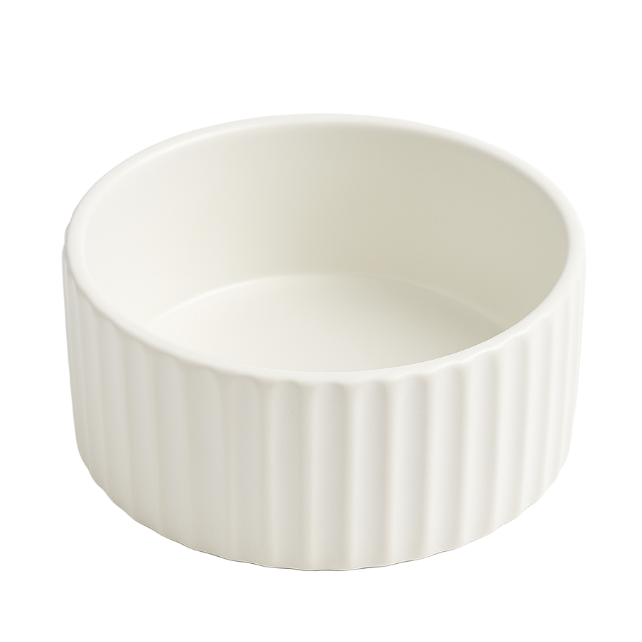 Taça Artesanal em Cerâmica com Ondulado