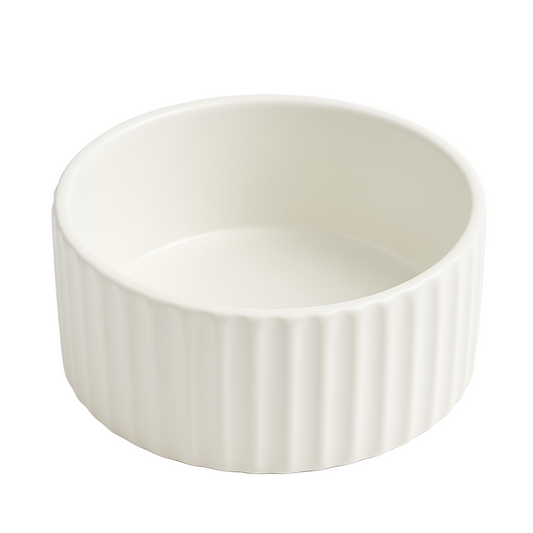 Taça Artesanal em Cerâmica com Ondulado