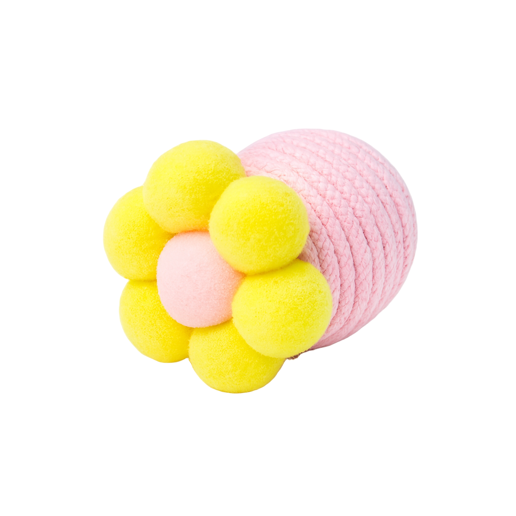 Brinquedo de Flor com Bola de Corda