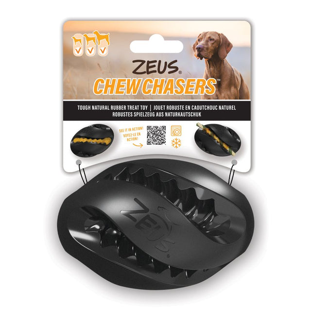 Zeus ChewChasers - Bola de Rugby Dispensadora de Snacks 12,5 cm