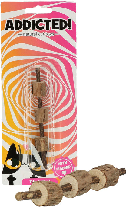 Addicted! Triple Wood - Brinquedo com Madnip para Gatos