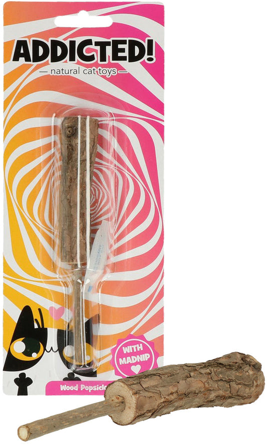 Addicted! Wood Popsicle - Brinquedo com Madnip para Gatos