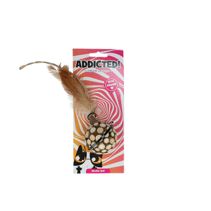 Addicted! Ball with Feathers - Brinquedo com Madnip para Gatos