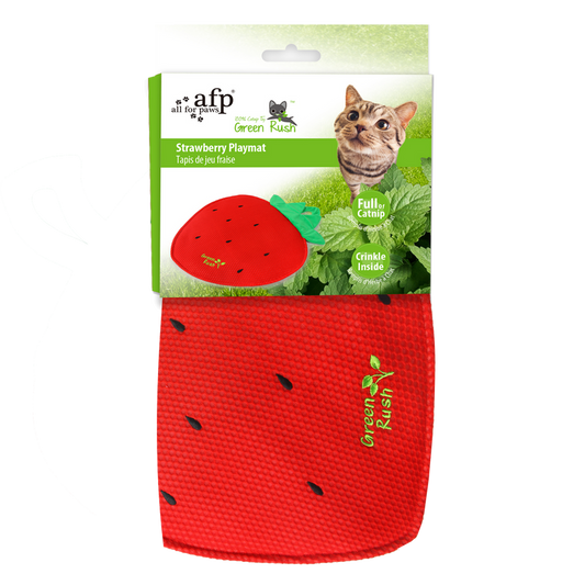 AFP Green Rush Play Mat - Tapete de Brincar com Catnip para Gatos