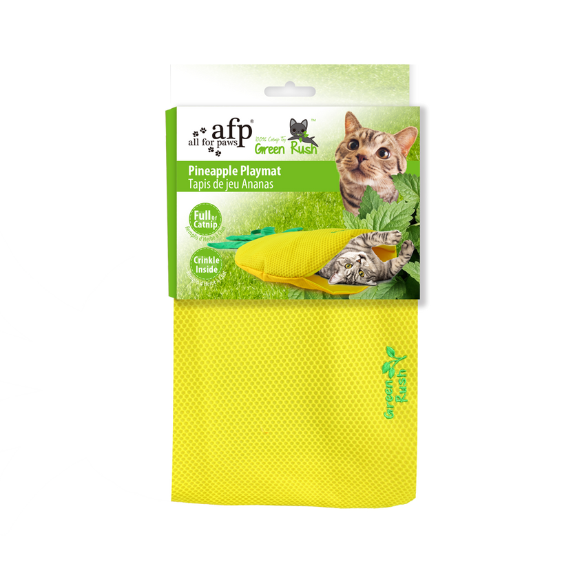 AFP Green Rush Play Mat - Tapete de Brincar com Catnip para Gatos