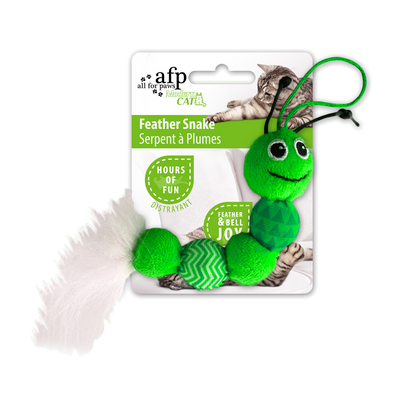 AFP Modern Cat Feather Snake - Brinquedo com Pena para Gatos