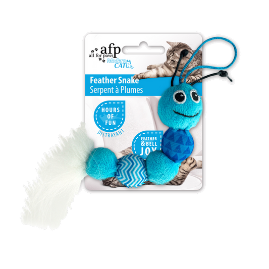 AFP Modern Cat Feather Snake - Brinquedo com Pena para Gatos