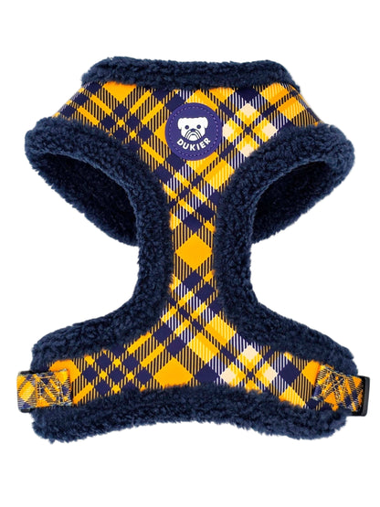 Dukier - Peitoral Ajustável Xadrez Mostarda