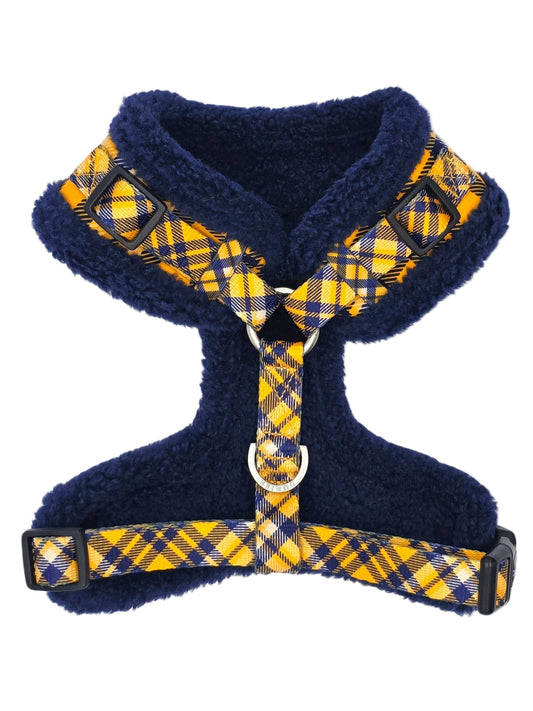 Dukier - Peitoral Ajustável Xadrez Mostarda