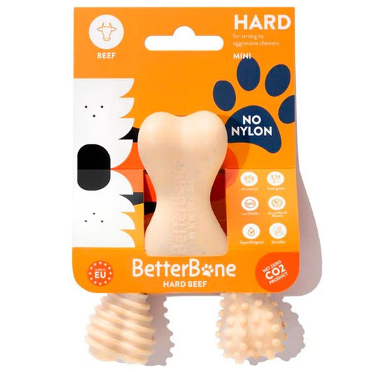 BetterBone - Brinquedo de Roer Natural para Cães Duro Beef