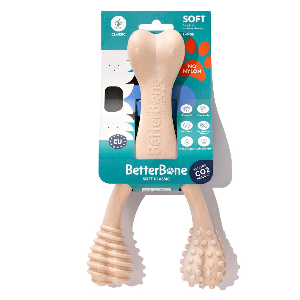 BetterBone - Brinquedo de Roer Natural para Cães Macio Classic