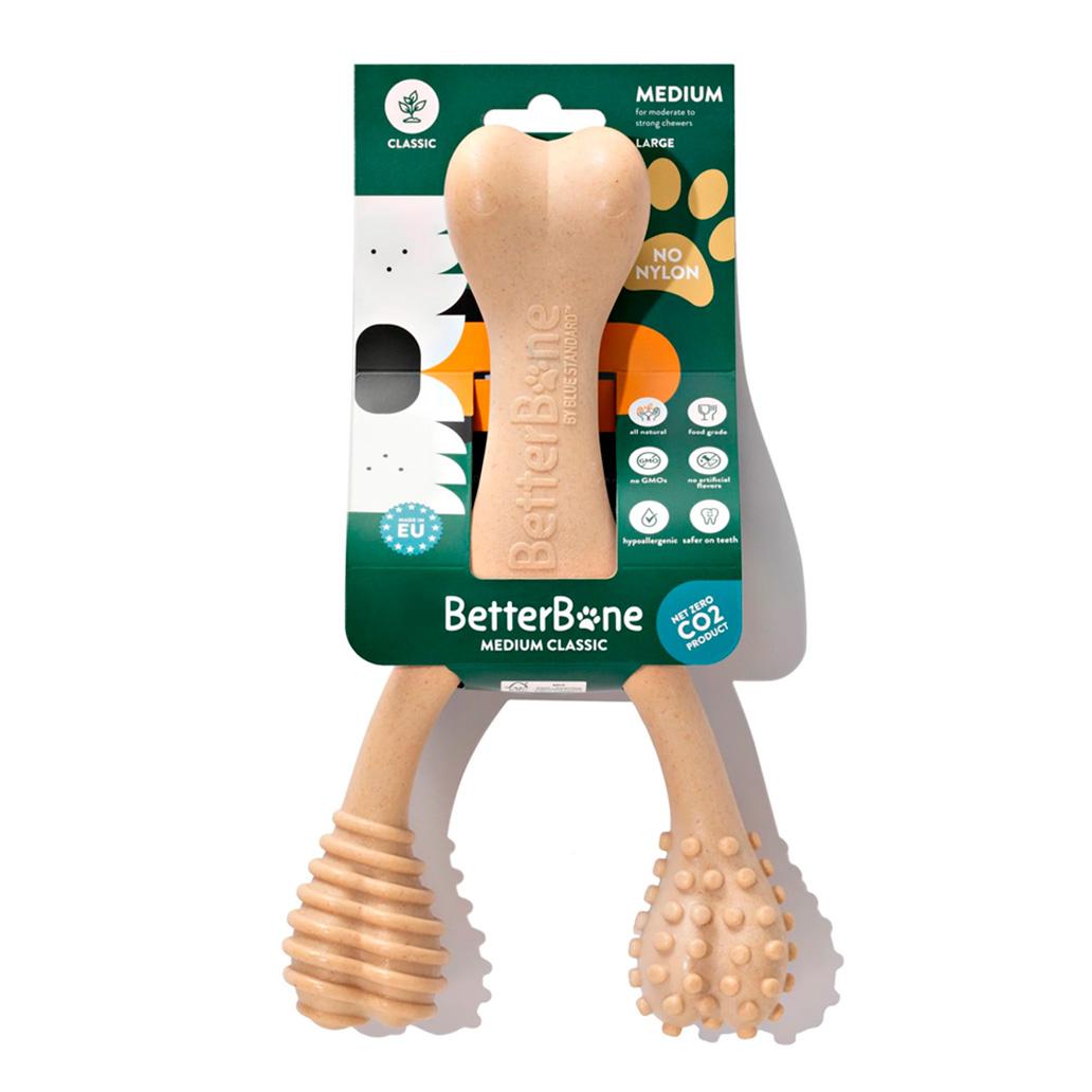 BetterBone - Brinquedo de Roer Natural para Cães Dureza Média Classic