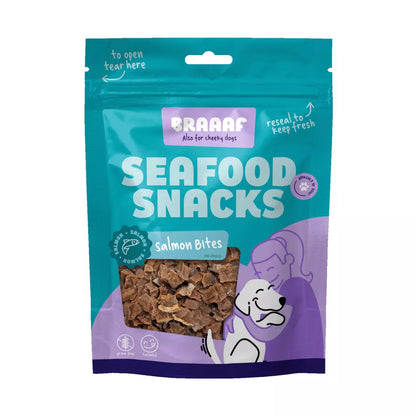 Braaaf Seafood - Salmon Bites para Cão