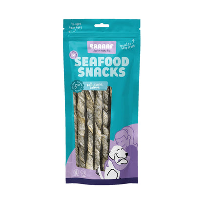 Braaaf Seafood - Salmon Roll Sticks 20 cm para Cão