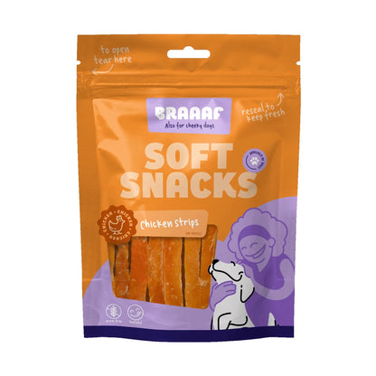 Braaaf Soft Snack - Tiras de Frango para Cão