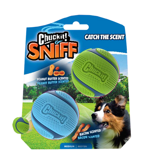 Chuckit! - Sniff Fetch Ball Bacon & Peanut Butter