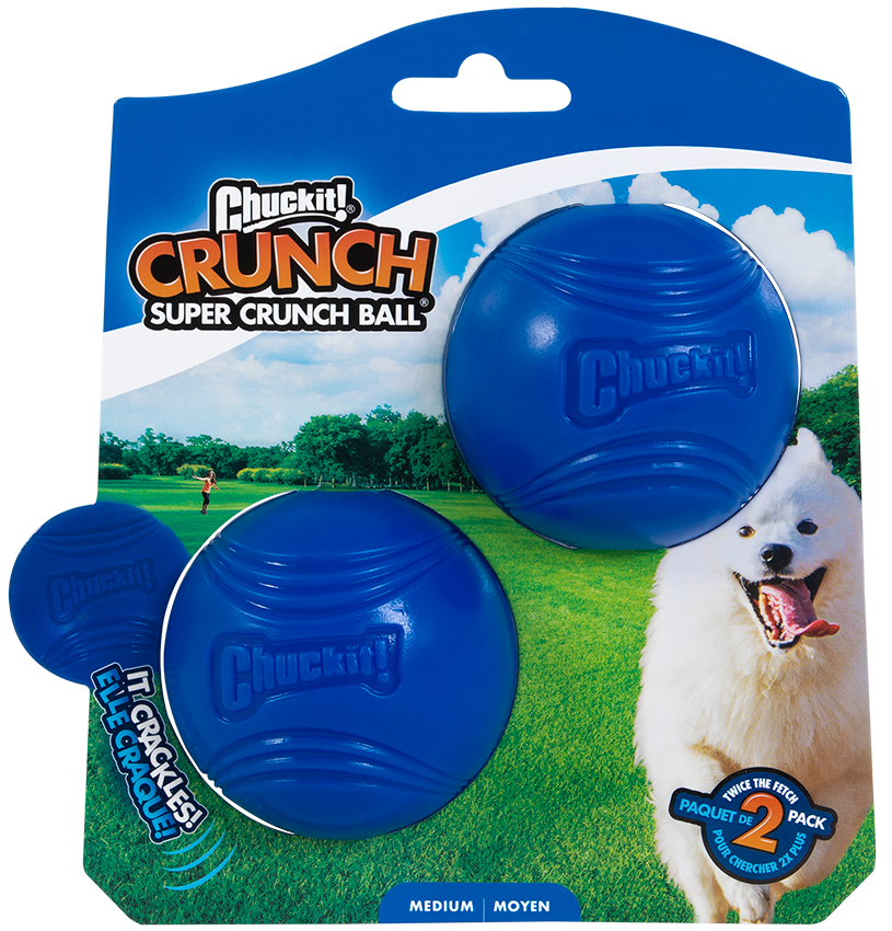 Chuckit! Super Crunch Ball M - Pack 2 Bolas para Cão