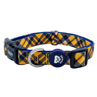 Dukier - Coleira Xadrez Mostarda