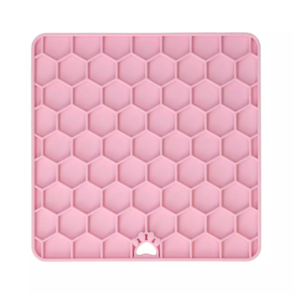 Eat Slow Live Longer - Tapete de Lamber Honeycomb para Cão e Gato