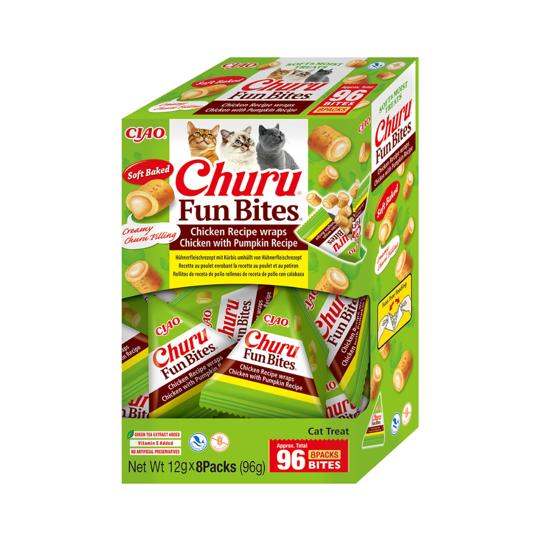 Churu - Cat Fun Bites de Frango e Abóbora