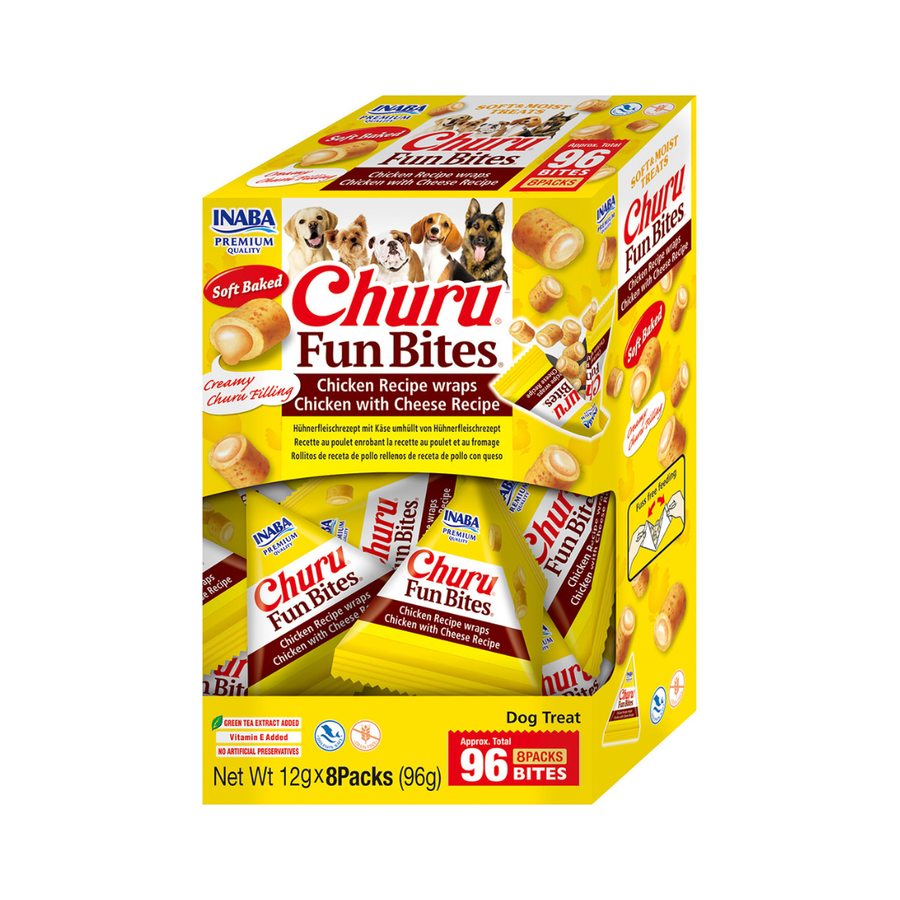 Churu Dog Fun Bites - Frango e Queijo