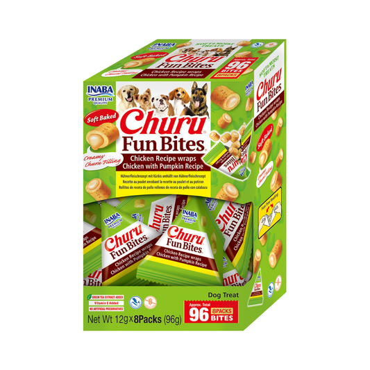 Churu Dog Fun Bites - Frango e Abóbora