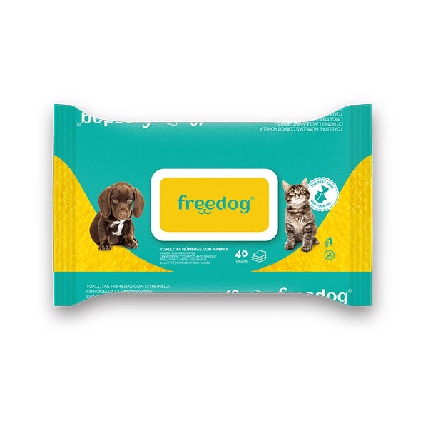 Freedog - Toalhitas com Aroma a Manga 40 Unidades