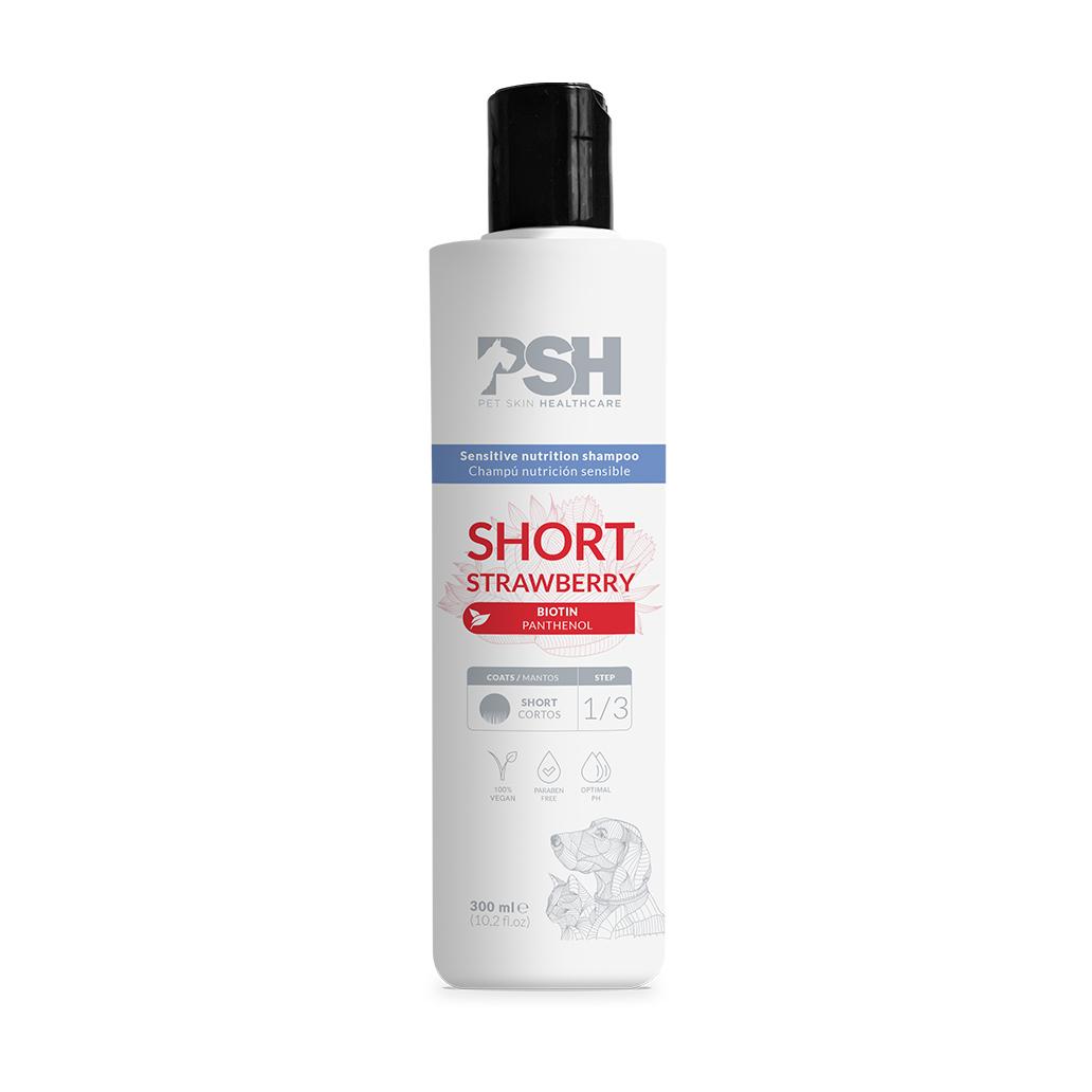 PSH - Champô Short Strawberry para Cães e Gatos (Pêlo Curto)