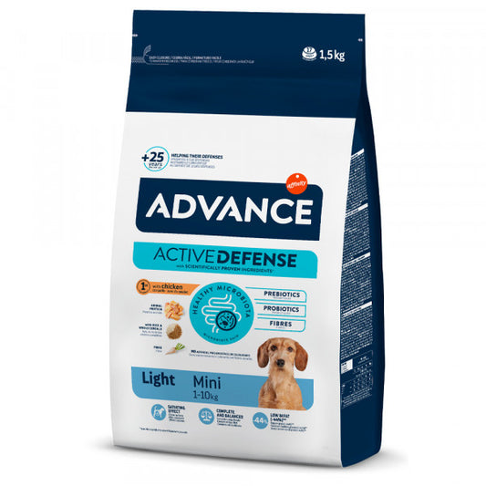 Advance Light Cão Mini Adulto - Frango e Arroz