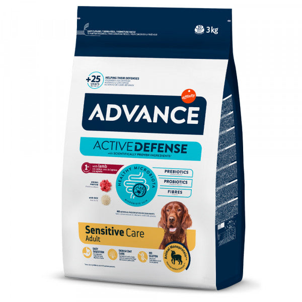 Advance Sensitive Cão Adulto - Borrego e arroz