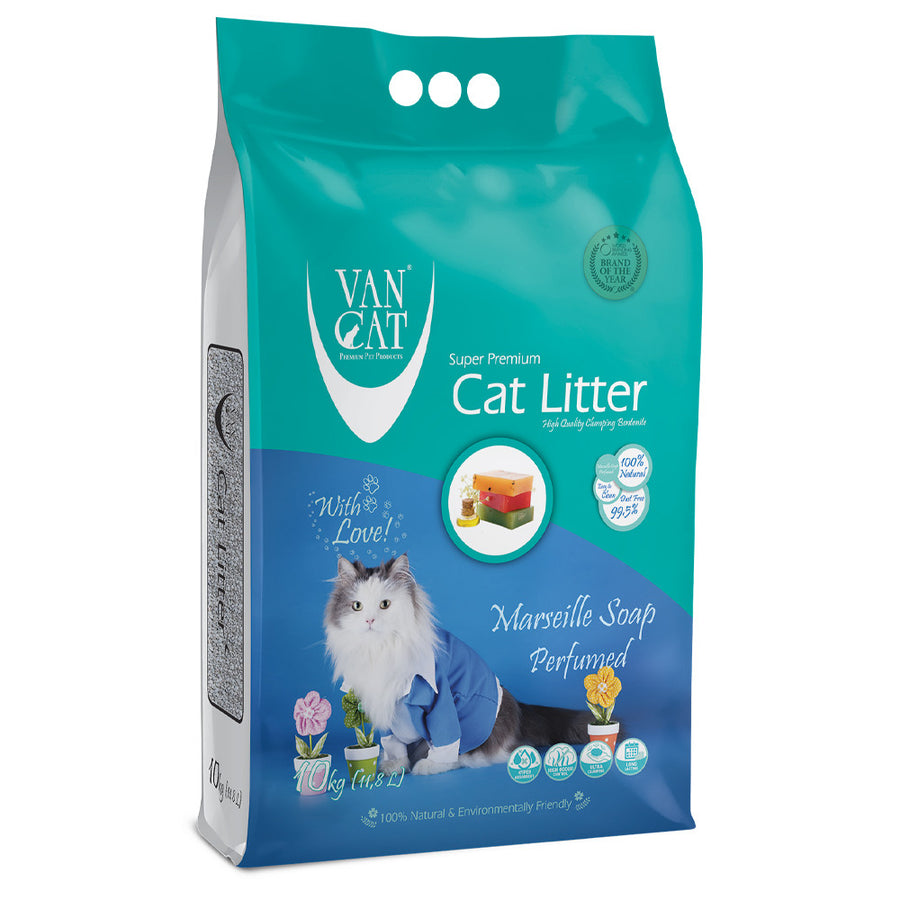 Vancat - Areia Aglomerante de Sabão de Marselha para Gatos