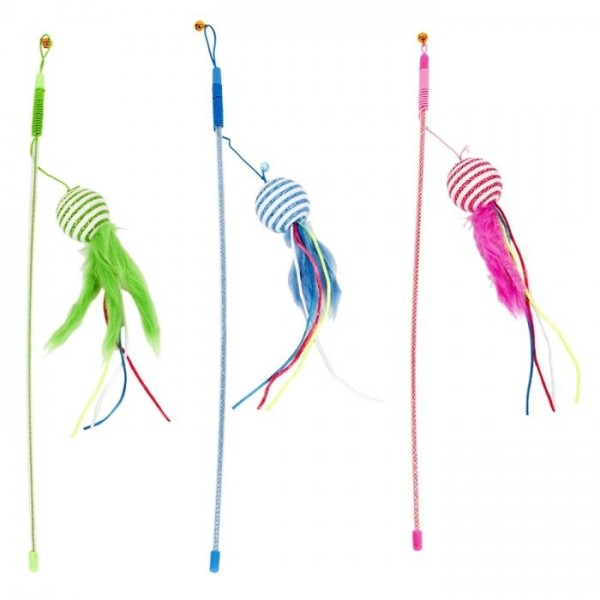 DuvoPlus - Bastão Interativo com Bola, Penas e Sino