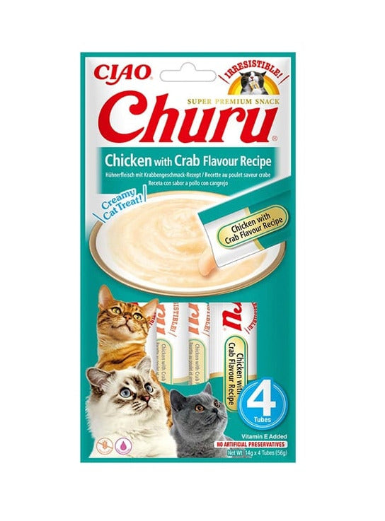 Churu – Puré para Gato de Frango e Caranguejo