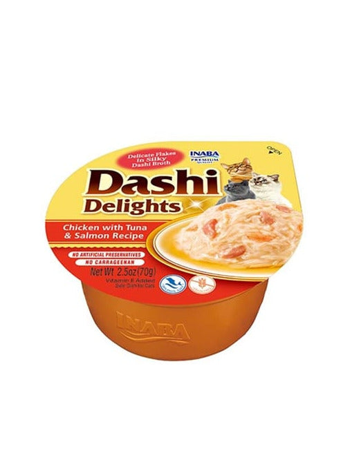 Dashi Delights Churu Cat - Frango com Atum e Salmão