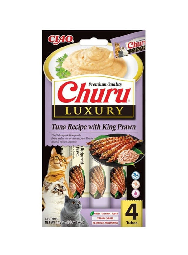 Churu - Cat Luxury Receita de Atum com Camarão